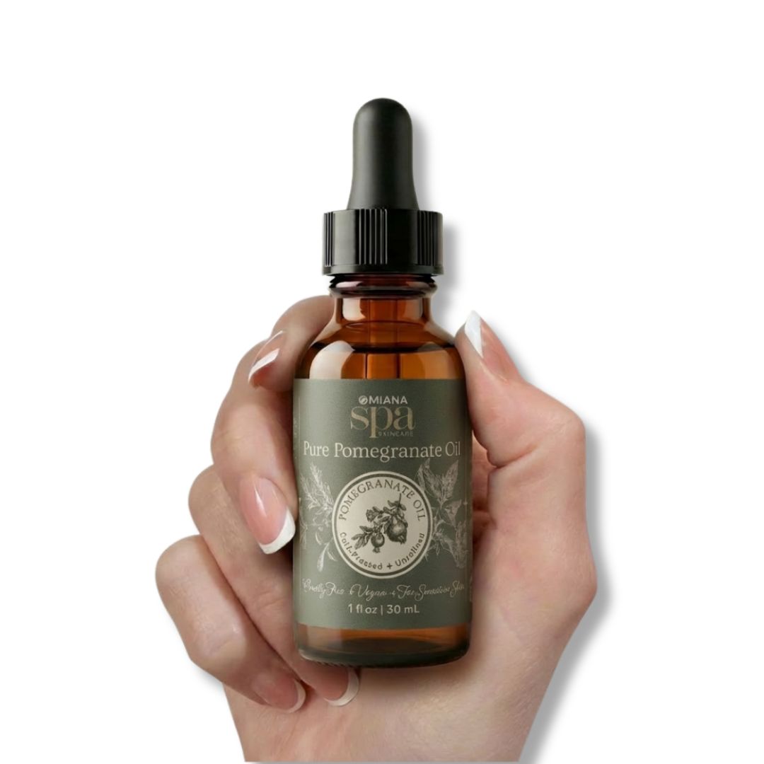 Omiana Natural Cosmetics Oil Pure Pomegranate Oil – Cold-Pressed, Nutrient-Rich Facial Oil for Sensitive Skin