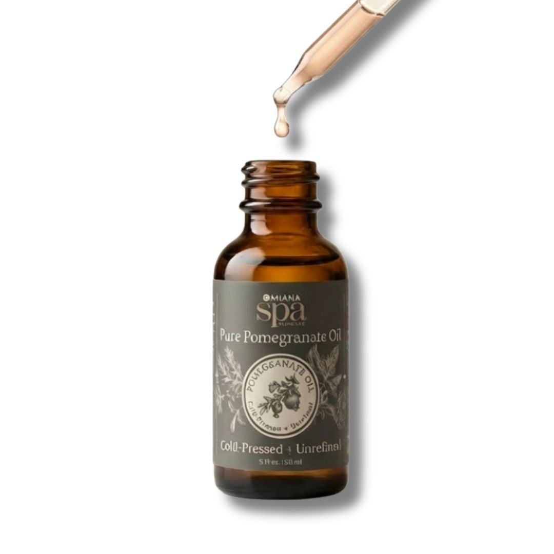 Omiana Natural Cosmetics Oil Pure Pomegranate Oil – Cold-Pressed, Nutrient-Rich Facial Oil for Sensitive Skin